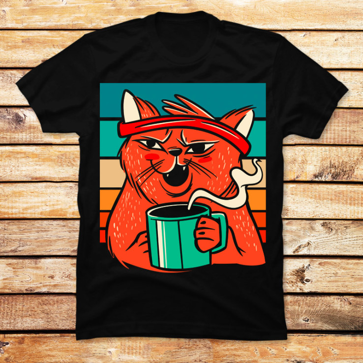 Coffe Cat Morning