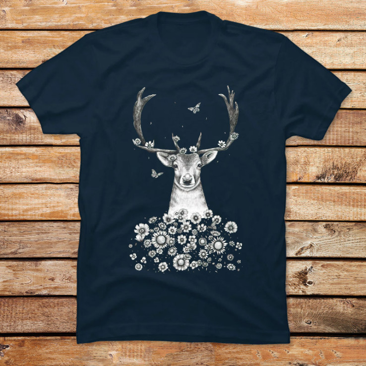 Deer in Flowers II