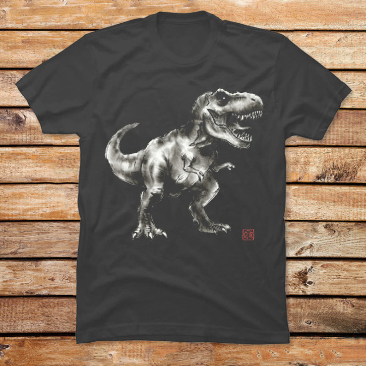 Ink Wash T-Rex