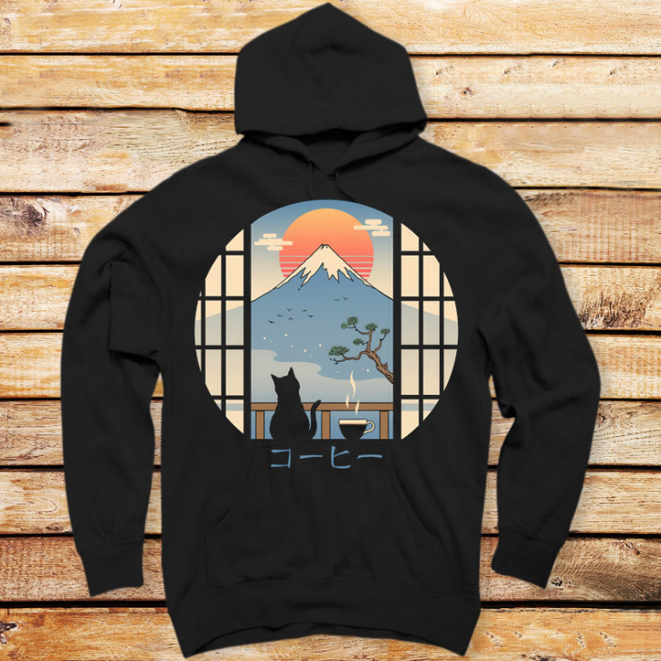 Coffee Cat in Mt. Fuji