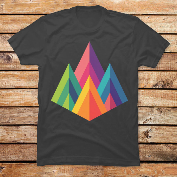 Colorful Mountain Peaks