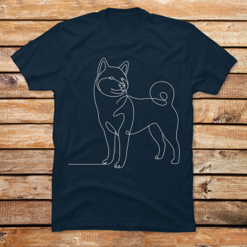 Continuous Line Shiba