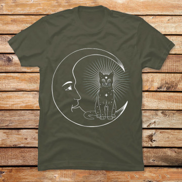 Cat and Moon