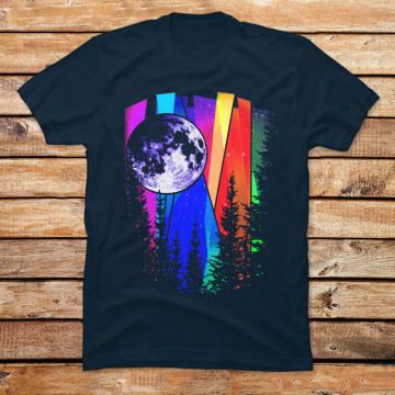 Northern Lights Moon