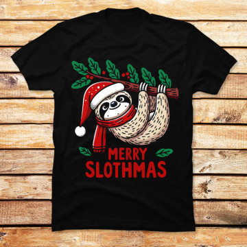 Funny Merry Slothmas Christmas