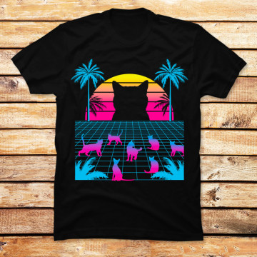 Cat Vaporwave