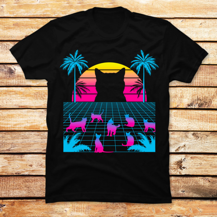 Cat Vaporwave