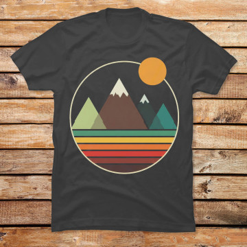 Retro Geo Landscape
