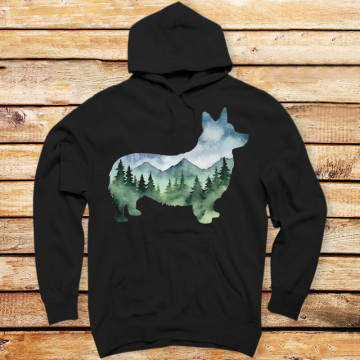 Mountain Corgi Silhouette