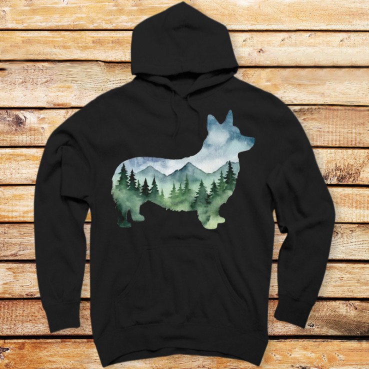 Mountain Corgi Silhouette