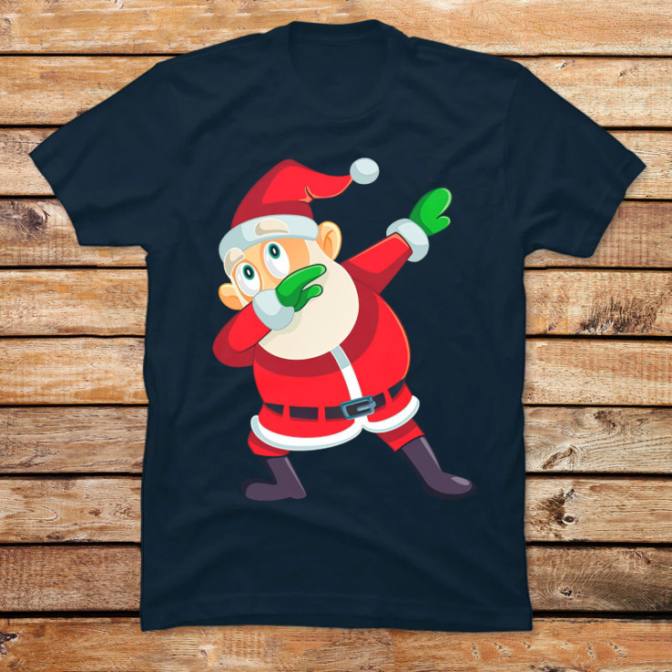 Christmas Dabbing Santa Claus