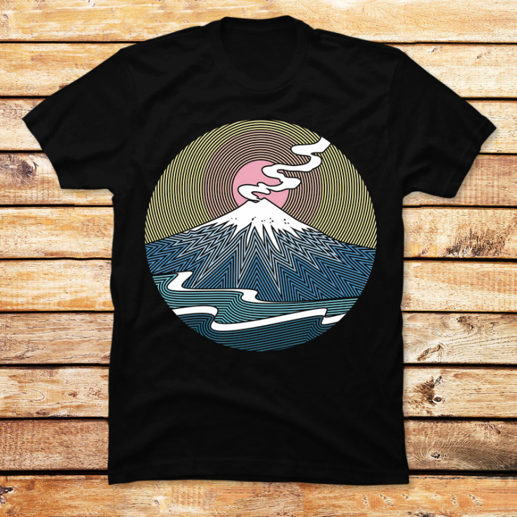 Mountain Sunset Geometry