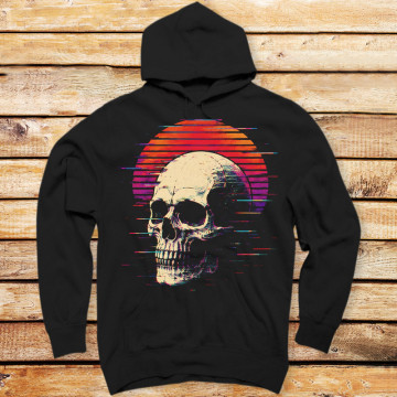Retro Glitch Skull