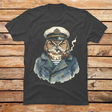 Captain Hoot Water Color