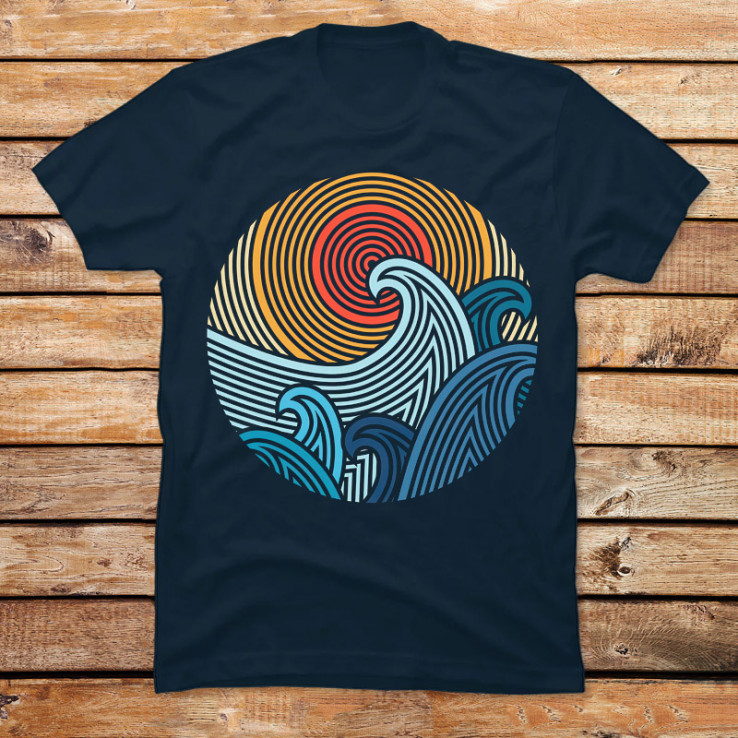 Sunset and Waves III