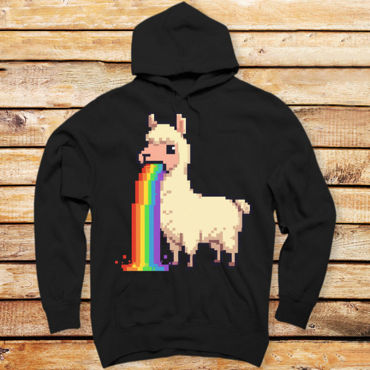 Rainbow Puke Llama