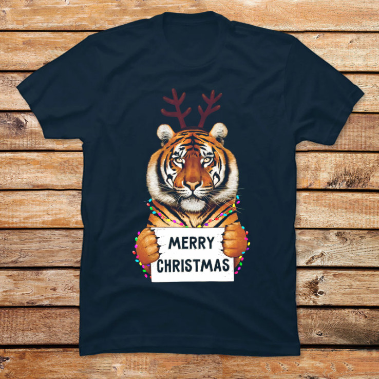 Tiger in Christmas