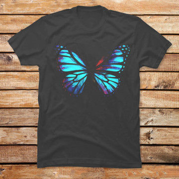 Blue Red Butterfly