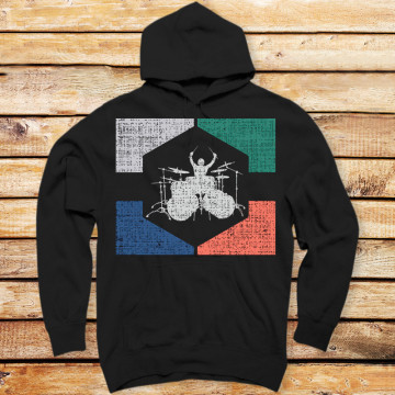 Vintage Retro Drummer