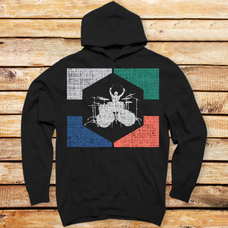 Vintage Retro Drummer