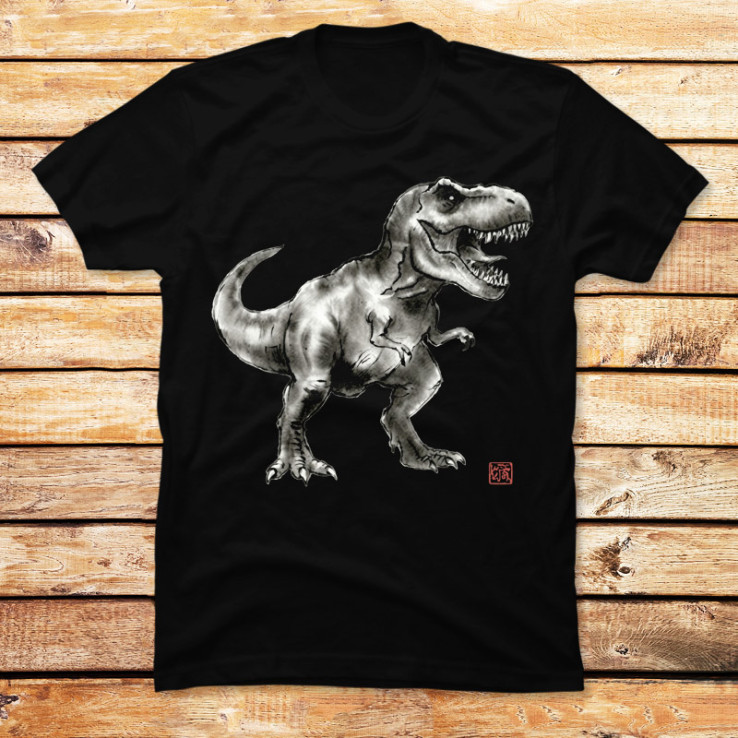 Ink Wash T-Rex